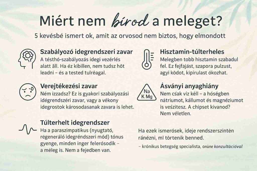 koncsek krisztina kronikus betegseg specialista meleg kanikula zavar hizosejtek
